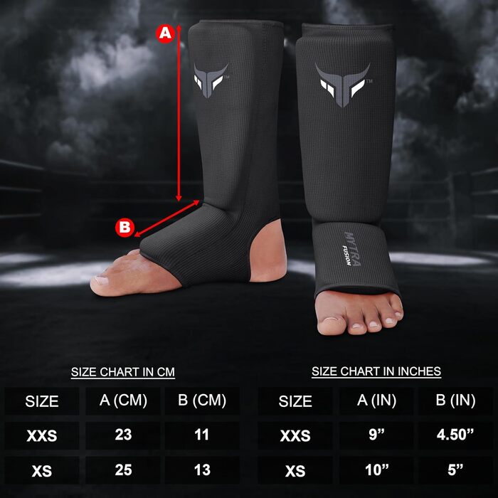 Дитячі щитки для гомілок для кікбоксингу, легкі щитки для гомілок, розтяжні м&39які тренувальні щитки для муай-тай та ММА, дитячі розмір XXS, чорні