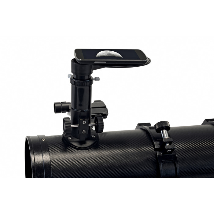 Телескоп Bresser Galaxia II 114/900 EQ Solar Carbon з сонячним фільтром і адаптером для смартфона (4614909)