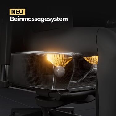 Ігрове крісло AutoFull M6 Ultra 2.0 з функцією масажу Ергономічне ігрове крісло перше у світі з вентиляцією та підігрівом, підлокітниками, що обертаються на 360, підголівником та підставкою для ніг для ігор та офісу (чорне)