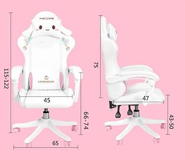 Геймерське крісло в гоночному стилі, ергономічне ігрове крісло з високою спинкою та поперековою опорою, відкидними підлокітниками, підголівником, шкіра, комп&39ютерне крісло керівника з високою спинкою, колір B Blue