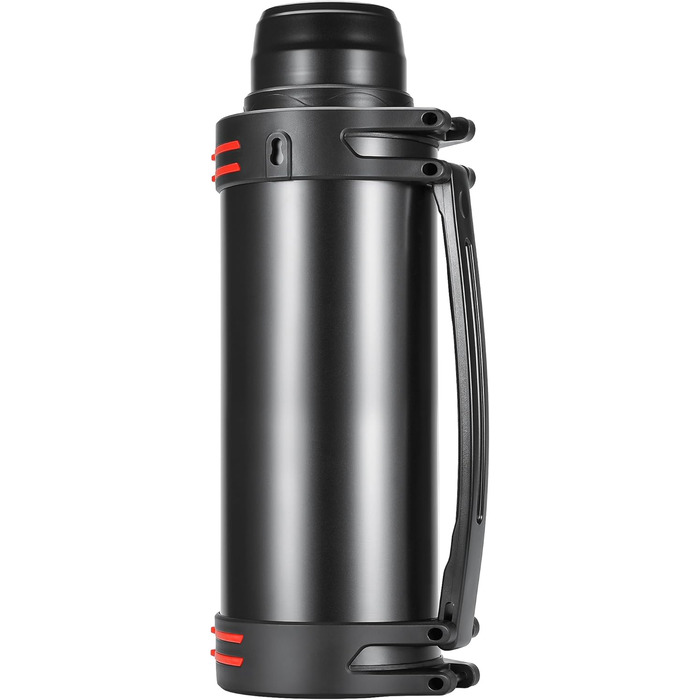 Термос колба термос колба 6.0 л, вакуумна пляшка з нержавіючої сталі, вакуумна колба з 2 чашками для пиття, двостінна ізоляційна п