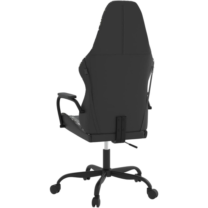 Геймерське крісло, штучна шкіра, чорне з камуфляжем, регульоване по висоті, ергономічне, для офісу та комп&39ютерних ігор, камуфляж