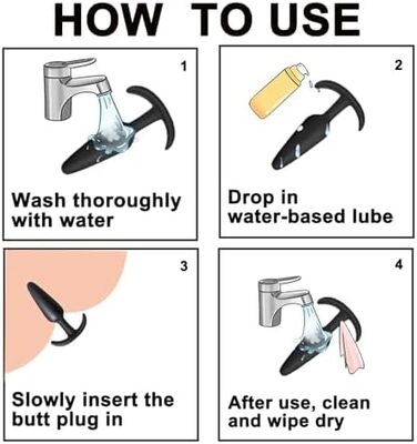 Набір анальних пробок Keyoung, силікон, різні розміри, 3 шт.