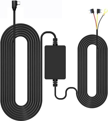 Подовжена версія для G840S/G840H/G900/G930/G850/i07, Hardwire Car Charging Cable Kit 12V 24V to 5V for Dashboard Cameras with Protection of Battery Discharge Kit