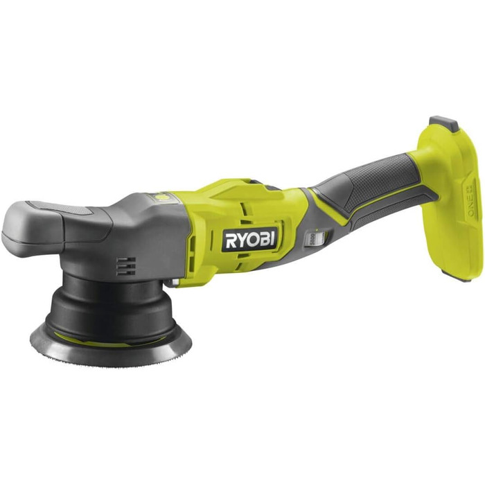 Акумуляторна ексцентрикова полірувальна машина RYOBI 18 В ONE PRO R18P-0 (полірувальний диск 125 мм, діаметр коливань 8 мм, швидкі