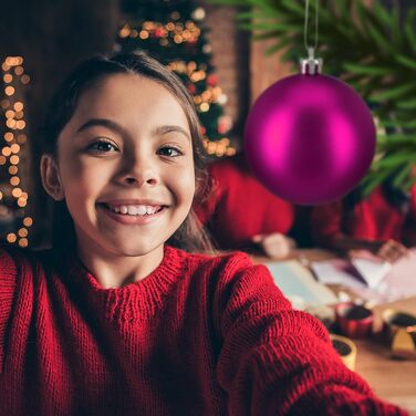 Різдвяні кульки набір із 100 шт рожеві Relaxdays