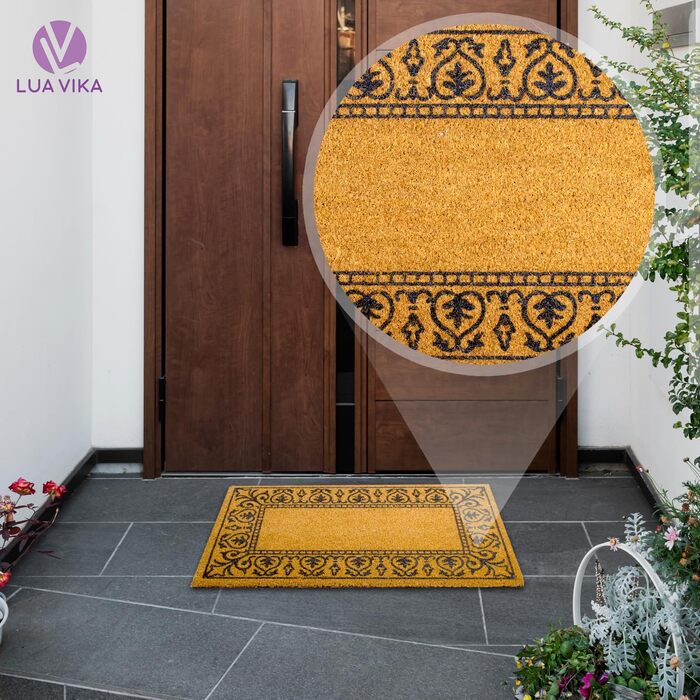 Кокосовий килимок для дверей - Класичний - 40x70 см - Килимок для дверей для приміщень та вулиці - Килимок для передніх дверей - Вуличний килимок - Килимки для дверей - Кокосовий килимок для дверей