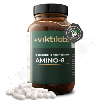 Високодозований амінокислотний комплекс VIKTILABS Amino 8, 150 таблеток, 998 мг, всі 8 незамінних амінокислот (L-триптофан, l-лізин тощо)