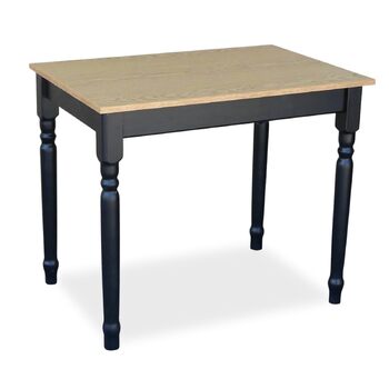 Дерев&39яний обідній стіл 90x60 см Компактний та стійкий З декоративними ніжками Для 2 осіб Невеликий кухонний стіл Скандинавський дизайн Стільниця Світлий дуб, 90 см x 60 см