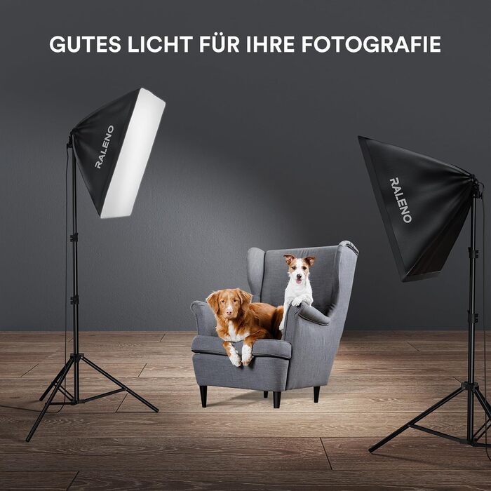 Вт LED Softbox Photo Studio Set, 50 x 50 см Photo Light з лампочкою 5500 K і штативом для портретної зйомки, потокової передачі ігор, відеозйомки YouTube Модель PS70, 2 шт., 50