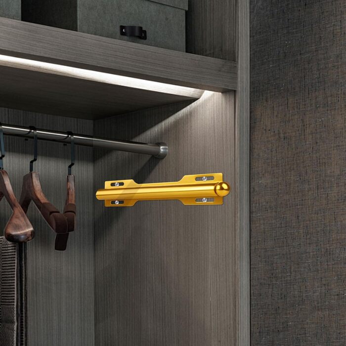 Штанга для висувної шафи, штанга для спальні, пральні, ванної кімнати, 1 упаковка, 8, помаранчевий колір