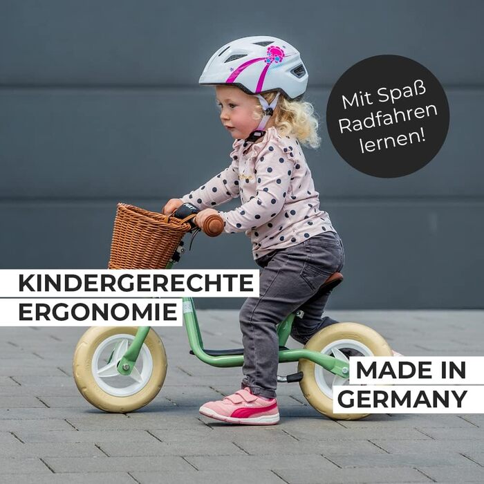 Безпечний, стильний велосипед-балансир кермо та сідло регулюються по висоті нековзна підніжка для дітей віком від 2 років пастельн