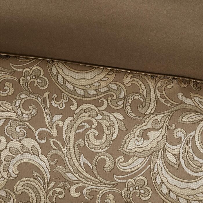 Відповідні штори Madison Park - пуховий альтернативний гіпоалергенний комплект постільної білизни для всіх сезонів Queen Brown Bro