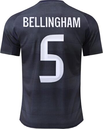 Беллінгем 2025/2026 Дитяча футболка, шорти та шкарпетки, дитячо-юнацька, розмір 30 (12-13 років), виїзна форма, 5