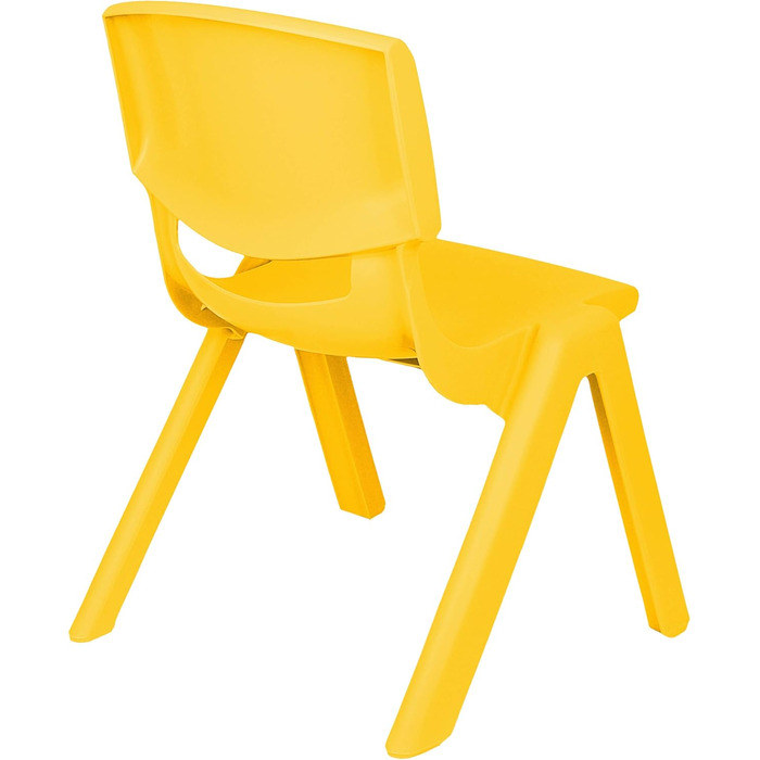 Дитячий стілець/крісло - вибір дизайну - жовтий наклейка - тварини зоопарку та жираф - пластик - вантажопідйомність до 100 кг/захист від перекидання - для використання в приміщенні та на вулиці - 0-99 років - 1 стілець - тварини зоопарку без назви та жира