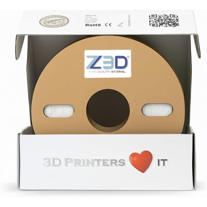 Мм БІЛИЙ 1кг високоякісний філамент для 3D-друку, з низькою усадкою, ударостійкий та з високою формостійкістю, термостійкий, ідеальний для виготовлення технічних деталей., 3D ABS 2.85