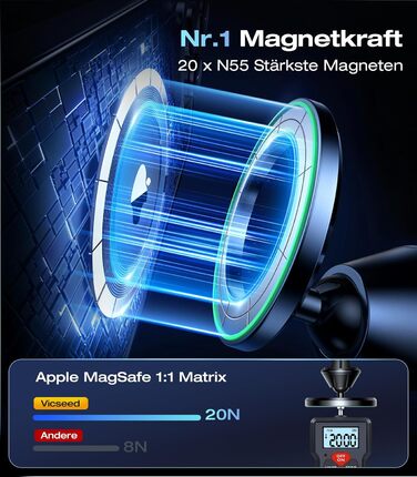 Повністю металевий тримач для мобільного телефону Автомобільний магніт для автомобільного кріплення Mgasafe 26xN55 найсильніші маг