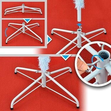 Штучна різдвяна ялинка біла 210 см SHATCHI