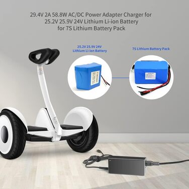 Блок живлення KFD 29,4 В 2 А, зарядний пристрій для 24 В акумуляторів, електричного велосипеда Pedelec, CityBlitz CB049, літієвої батареї Fischer для електровелосипеда ETD-1301 ETH-1301 ECU-1302, складаного адаптера змінного/постійного струму Biria Mifa V