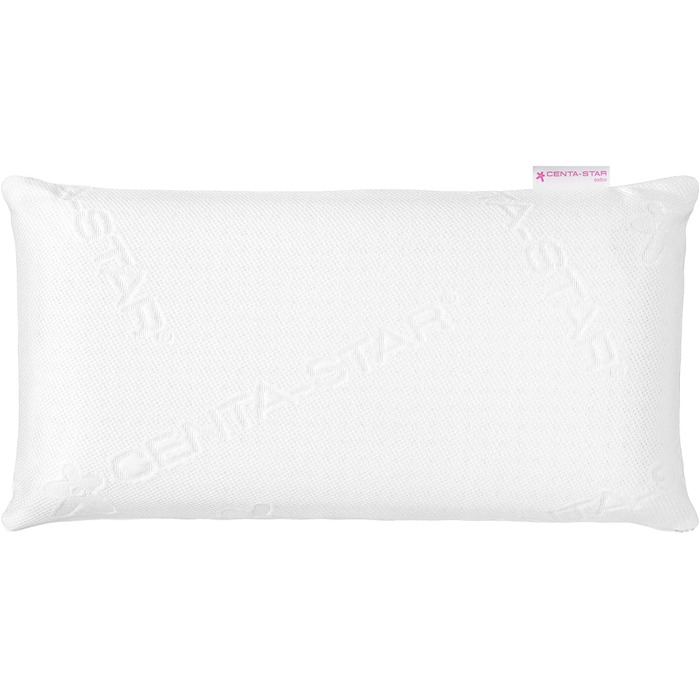 Подушка для шиї Centa-Star Comfort Soft, 40 x 80 см, в&39язкопружна високотехнологічна піна, м&39яка жорсткість, зі знімним чохлом, можна прати при температурі до 60C, Oeko-Tex Standard 100 Клас 1, (1 упаковка), Bianco
