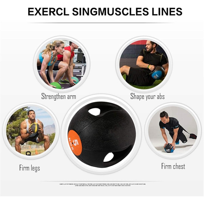 Бінауральний медичний м&39яч Medizinblle, тренувальний м&39яч Vollkautschuk Bouncy Ball, 3 кг / 4 кг / 5 кг / 6 кг / 7 кг / 8 кг / 9 кг / 10 кг (розмір 7 кг/15,4 фунта)