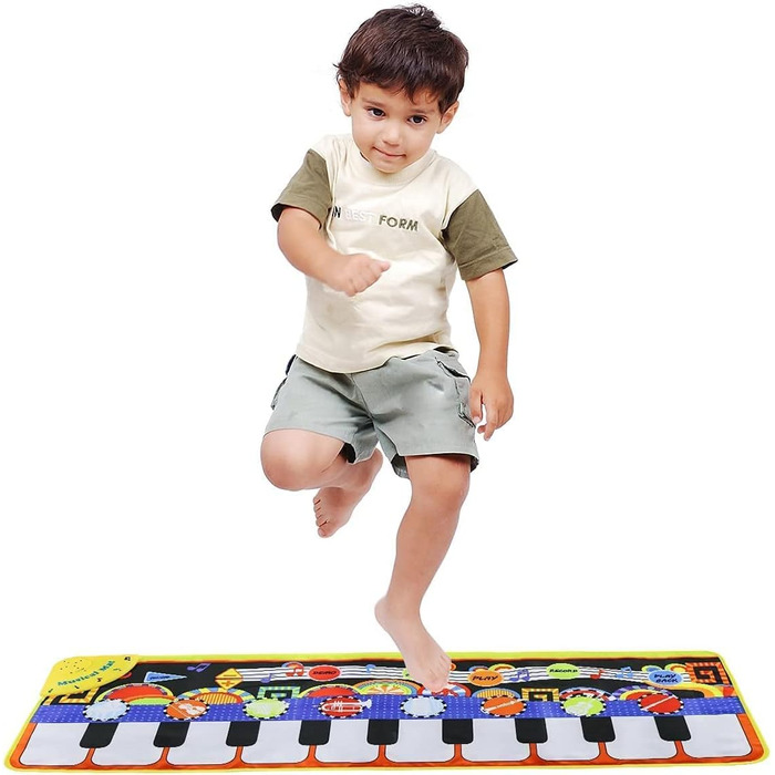 Килимок для піаніно, танцювальні килимки Килимок для піаніно Музичний килимок для дітей, 5 режимів 8 інструментів Звуки Іграшка Му