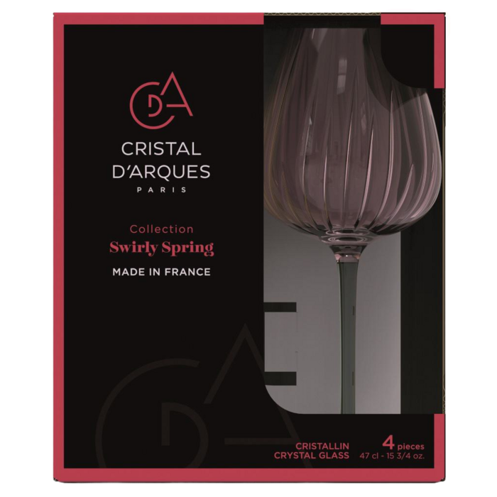 Набір келихів CD'A Swirly Spring, 4х470 мл (7224465)