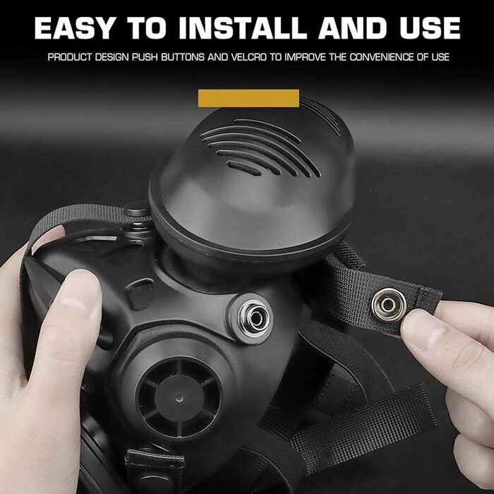 Нефункціональна тактична подвійна респіраторна напівмаска, швидка тактична шоломна протигазка, напівмаска для страйкболу, CS, косплею, мисливського спорядження, чорна