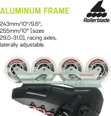 Жіночі роликові ковзани Rollerblade Twister XT для фітнесу, чорний/м'ятний, міські роликові ковзани 8/8.5