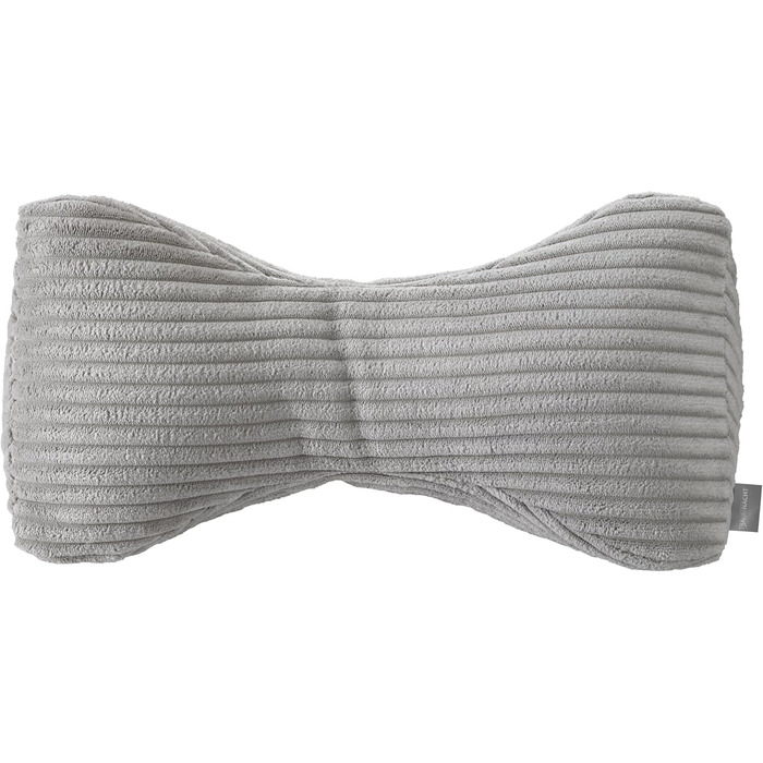 Затишна подушка для читання Traumnacht з чохлом з високоякісного вельвету Lincoln, 40 x 20 см, можна прати, сіра, сертифікована Oeko-Tex, виготовлена за німецькими стандартами якості. Сіра/Вельветова подушка для читання