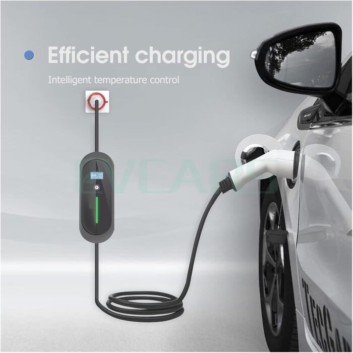 Із зарядною станцією для електромобілів потужністю 11 кВт з кабелем типу 2, 16 А, 3-фазний IEC 62196-2, безпечна зарядка (з розетк