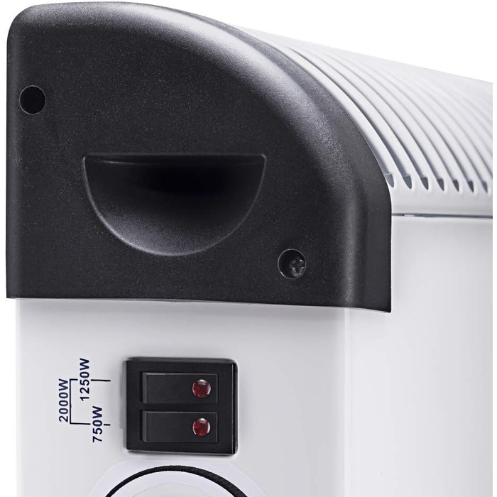 Конвекторний обігрівач TROTEC TCH 19 E Теплова потужність 750 Вт / 1250 Вт / 2000 Вт Електричний радіатор