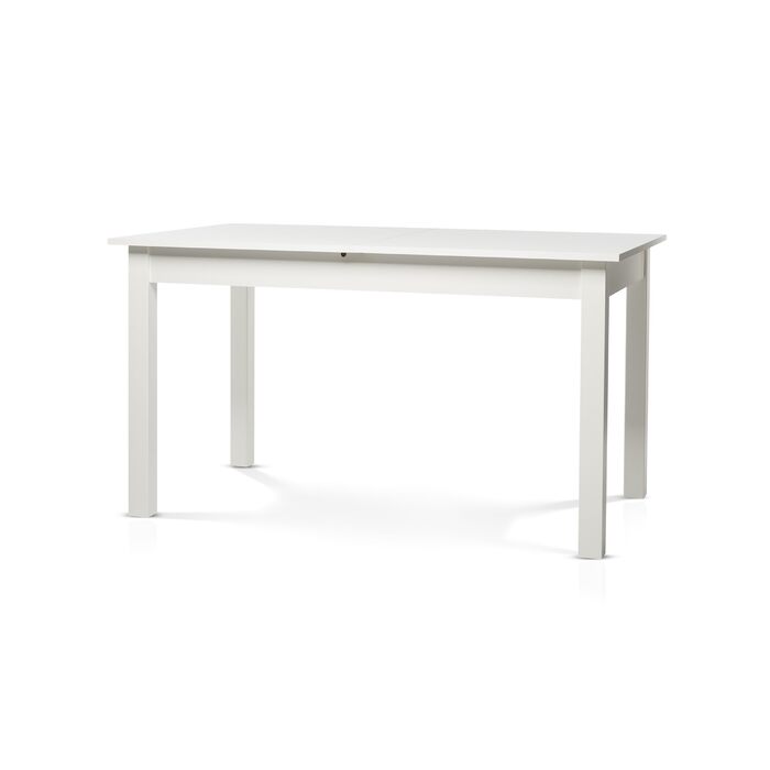 Розумний обідній стіл 140x80 см білий, кухонний стіл розкладний до 180 см, обідній стіл з дерев&39яного композиту, включаючи розсувну дошку, сучасний стіл до 8 осіб білий розсувний прямокутний 140x80 см