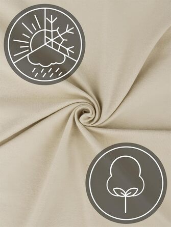 Простирадло на резинці з м&39якого ліоцеллового бавовняного матеріалу з глибиною кишені 35 см - дихаюче простирадло на резинці, бавовняне простирадло, колір 1 х бежевий, розмір 140-160 см x 200 см x 35 см, 1 х бежевий 140-160 см x 200 см x 35 см