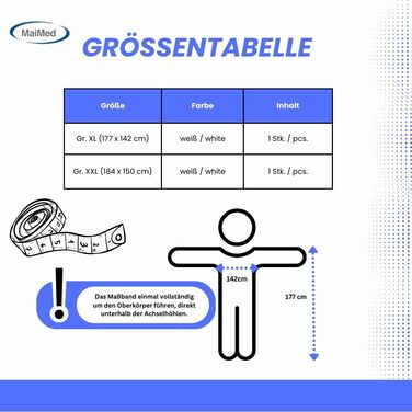 Комбінезон робочий захисний MaiMed, білий, розмір XL