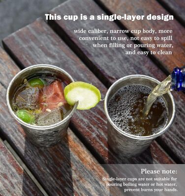 Мл титанова пивна кружка одношарова чашка кава чай кола чашка відкритий кемпінг подорожі легка чашка для води 12 унцій пікнік сад вечірка чашка фестиваль подарунок Ti3087D, 350