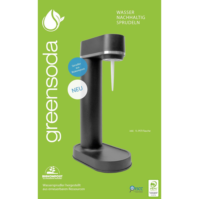 Чорна) - екологічно чиста газована вода без пластику пляшка води 1 літр