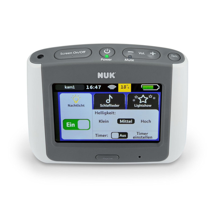 Радіоняня з камерою, зіркова проекція, вільний від високочастотного випромінювання в режимі Eco, радіус дії макс, 410