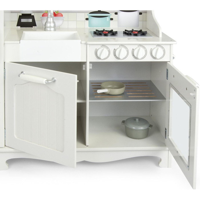 Дерев&39яна кухня Leomark Велика ретро-кухня з дерева - Велика старовинна - Дитяча кухня Ігрові кухонні аксесуари Кухня Дитяча ігр