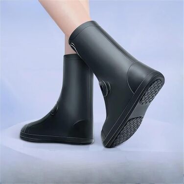 Чоловічі бахіли, мотоциклетні, легкі калоші, байкерські гумові чоботи, великий розмір, гумові чоботи для активного відпочинку на природі, водонепроникні та нековзні, для дорослих, розмір 41, жовті