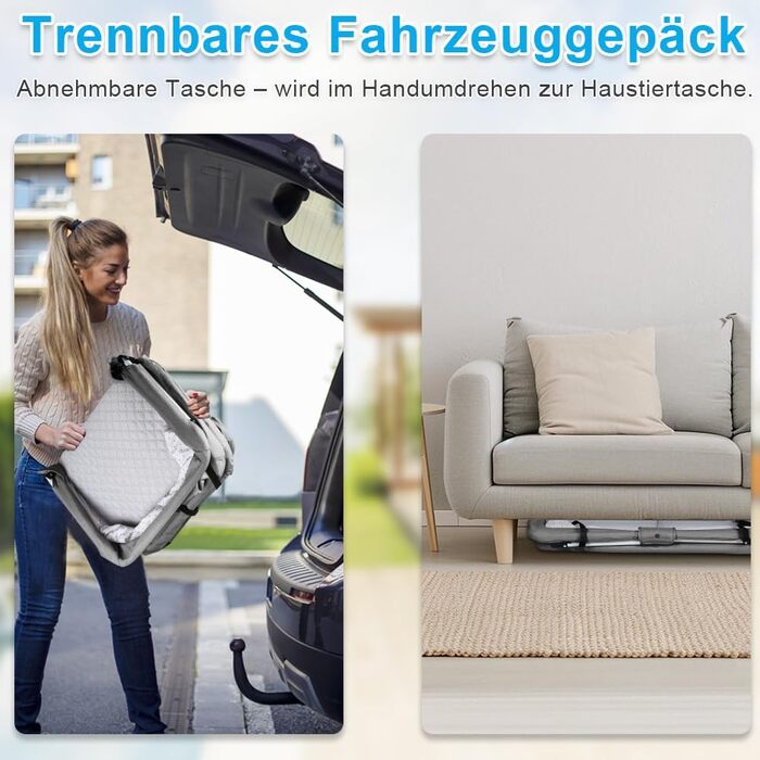 Дитяче ліжечко Homewell Baby Travel Cot, складне дитяче ліжечко з матрацом, портативний намет-ліжечко, оснащений москітною сіткою та іграшками, 90 x 50 см (у зібраному вигляді) / 45 x 50 см (складене) (сірий)