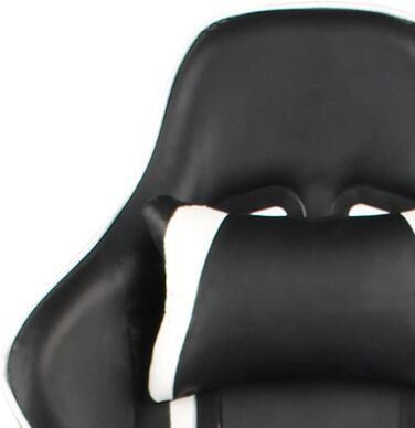 Геймерське крісло, обертове крісло, біле, ПВХ