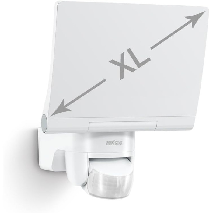 Світлодіодний прожектор Steinel XLED Home 2 XL S, 2124 лм, датчик руху 180, 19,3 Вт, повністю поворотний, теплий білий (3000 K), для зовнішнього використання, білий