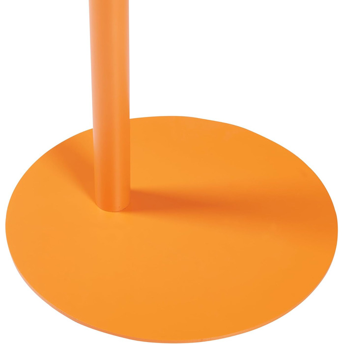 Журнальний столик Nasttten, садовий столик, журнальний столик з металевим каркасом, диванний столик, сучасний дизайн для вітальні, спальні, балкону, тераси, 50 x 50 x 38 см, помаранчевий, прямокутний