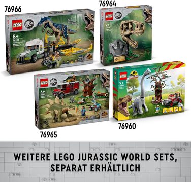 Збірний іграшковий динозавр для шанувальників Jurassic World New Adventures, подарунок для хлопчиків і дівчаток від 7 років 76962