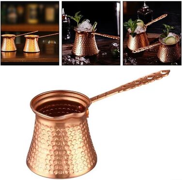 Турецька грецька арабська кавоварка Кавоварка з молотом Турецька мідна кавоварка Кавоварка з дерев'яною ручкою Турецька кавоварка