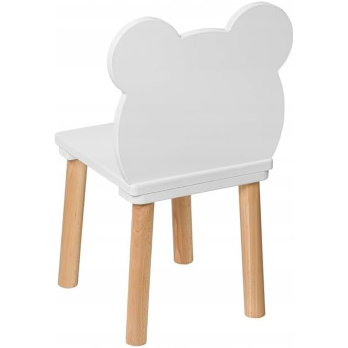 Маленький дерев&39яний стільчик для дітей, дитячий стілець/табурет/стілець, 52 x 25 x 25 см та висота сидіння 27 см, для дітей віком 3, 4, 5, 6, 7 років, натуральні дитячі меблі