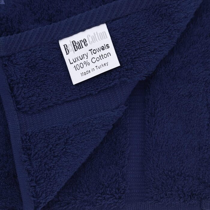 Високовбираючий, швидковисихаючий 100 турецька бавовна, 700 г/м, екологічно чистий рушник, для ванних кімнат, бордюр, темно-синій,