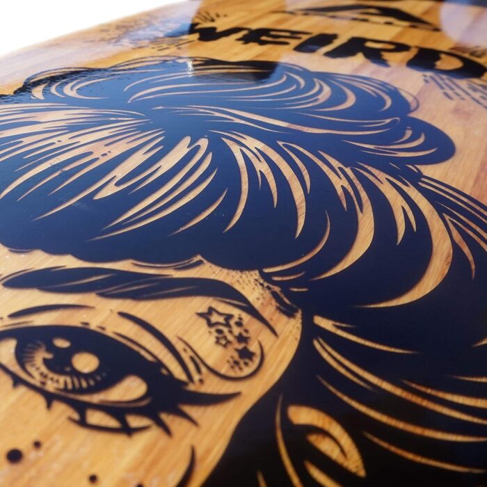 Лонгборд Apollo Weird Pro Cruiser бамбук + склопластик Flex 2 ABEC-9 40" × 9" повний компліт для підлітків дорослих професійний круїзер карвінг фрірайд оригінал Німеччина 2025