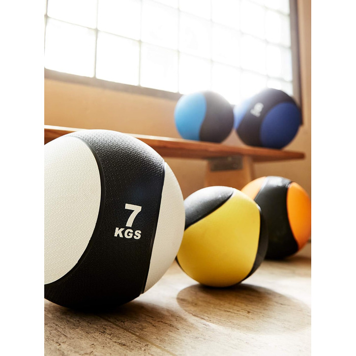 Медичний м&39яч GORILLA SPORTS - одинарний/комплект, обважнювачі 1 кг, 2 кг, 3 кг, 4 кг, 5 кг, 6 кг, 7 кг, 8 кг, 9 кг, 10 кг, з чіпкою поверхнею, виготовлені з гуми, вибір кольорів - слем-м&39яч, вага-м&39яч, тренувальний м&39яч, слем-м&39яч 2 кг - чорно-